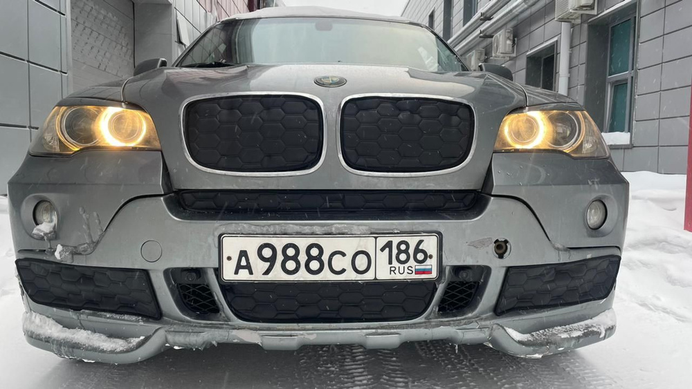 Утеплитель радиатора и бампера для BMW X5 (E70) БМВ Х5 (2006 -2010)  #1