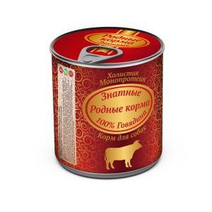 РОДНЫЕ КОРМА для собак консервы 340г Знатные 100% Говядина - купить с ...
