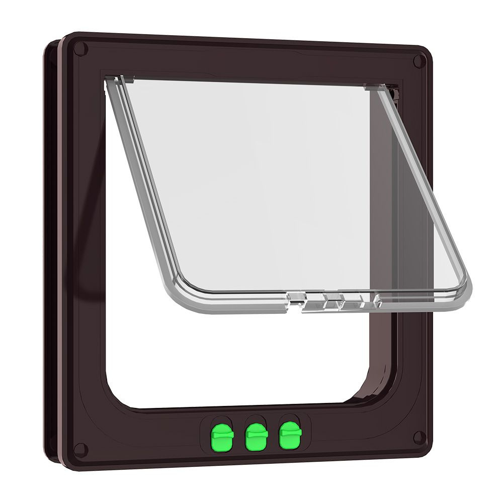 пластиковая дверь для кошек и собак, бесшумная двухсторонняя дверь для ...