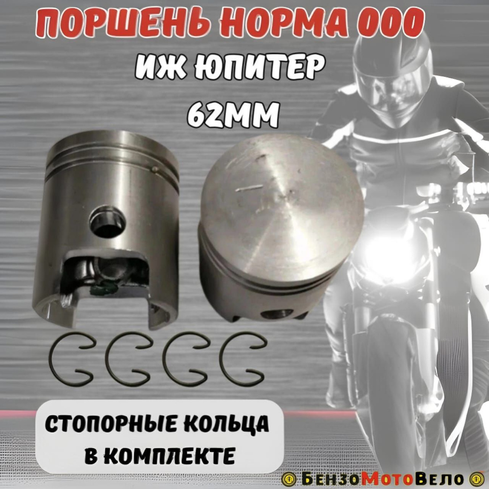 Поршень на мотоцикл Иж Юпитер 000 норма - купить по низким ценам в ...