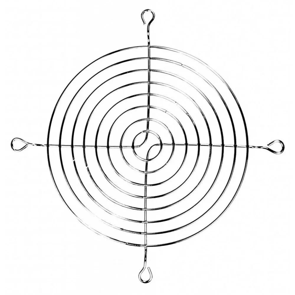 Защитная решетка для вентилятора РУСИЧ РС-РВМ-120Хр 120 мм (Серебристый ...