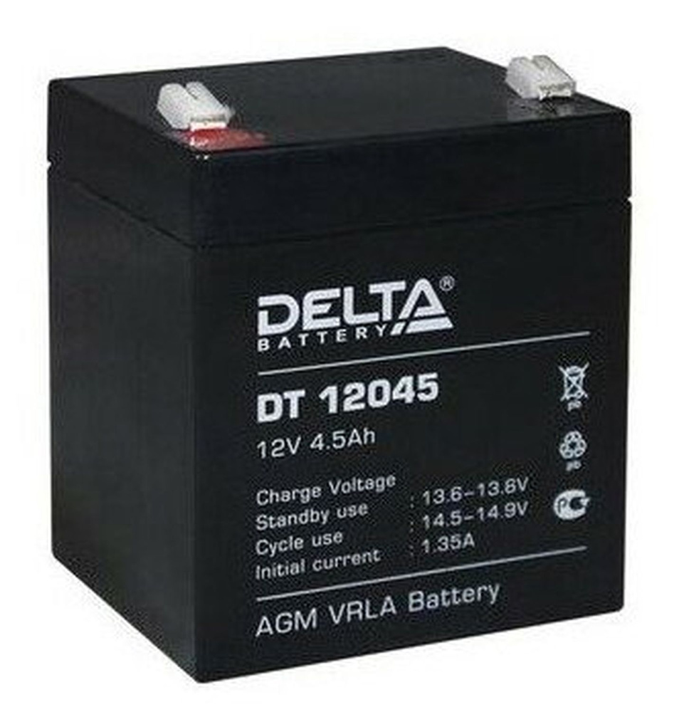 Аккумулятор DELTA 12В/4.5 А/ч (АКБ ) DT 12045 Delta - купить с ...