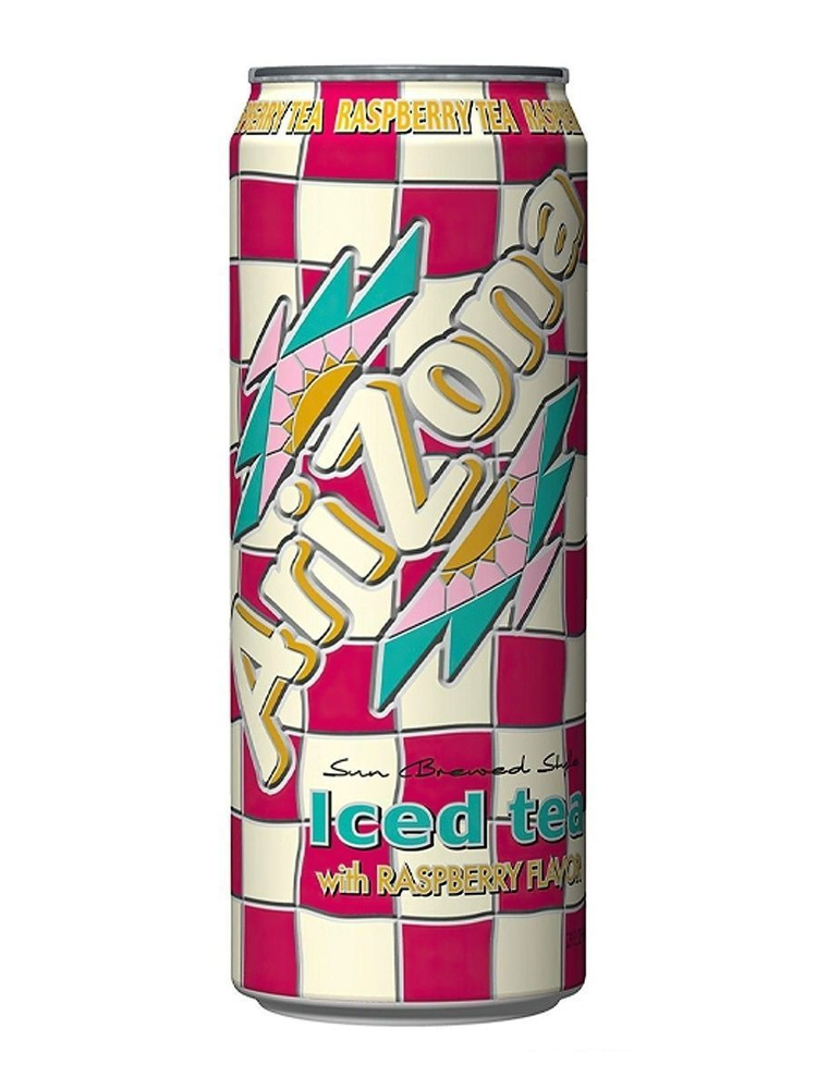 Raspberry Hard Arizona Холодный чай из США Arizona Raspberry flavor (МАЛИНА) 3 шт по 340 мл ...