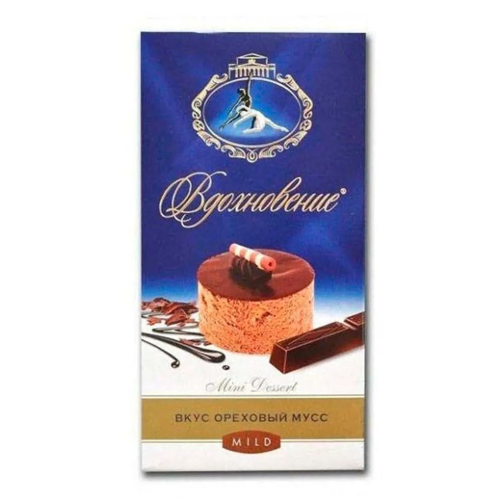 Шоколад Вдохновение Mini Dessert темный ореховый мусс 100 г - купить с ...