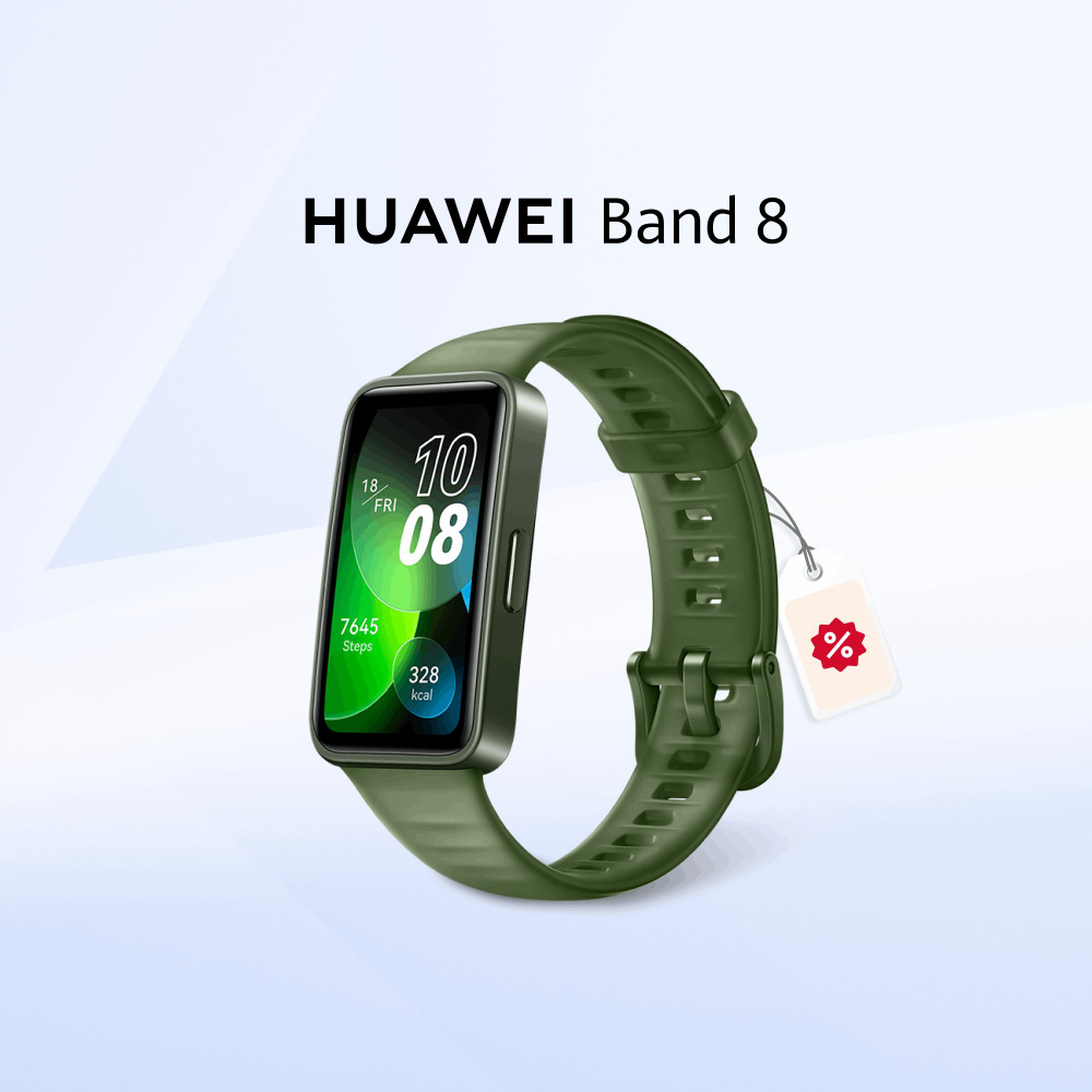HUAWEI Фитнес-браслет Band 8, зеленый - купить с доставкой по выгодным ...