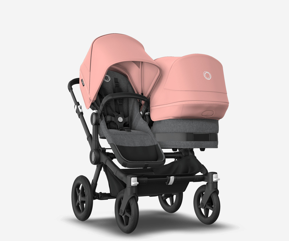 Коляска для погодок Bugaboo Donkey Duo 5 Morning pink /grey melange/black #1