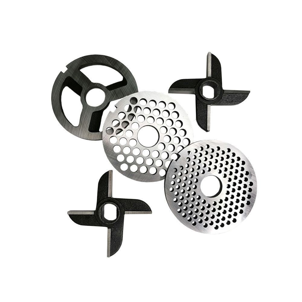 Комплект ножей и решеток МИМ-600 с буртом для промышленных мясорубок ...