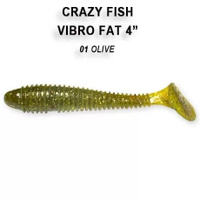 Силиконовые приманки Vibro fat 2.7 1-71-7-2 рыба Crazy Fish по