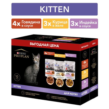 Влажные корма для кошек PRO PLAN (Проплан) – купить влажный кошачий ...