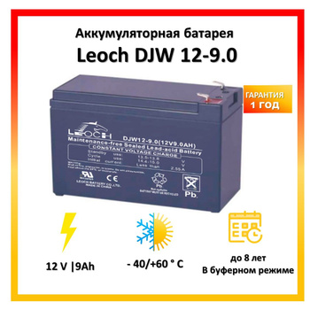 Купить DJW12-9 Аккумуляторная батарея Leoch с доставкой на