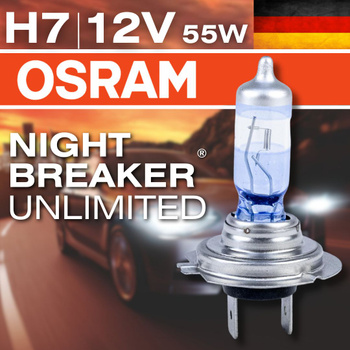 Osram Night Breaker Unlimited H7 – купить в интернет-магазине OZON по  выгодной цене
