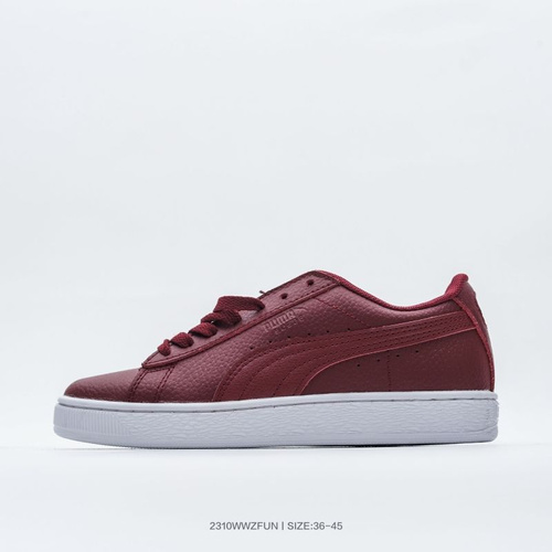 Burgundy puma suede outlet classic