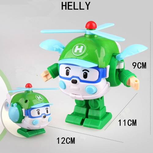 6 шт./компл., корейские игрушки, робот-трансформер Poli Robocar ...