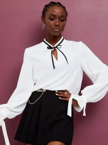 Белая блузка: купить блузки женские белые недорого в интернет-магазине вторсырье-м.рф