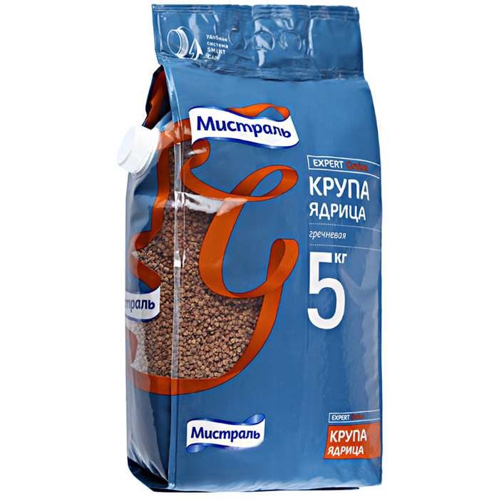 Гречка Мистраль ядрица, 5 кг - купить с доставкой по выгодным ценам в ...
