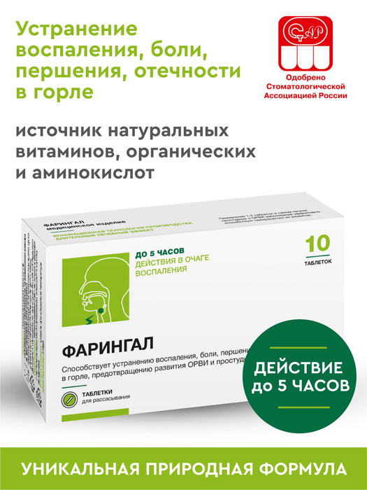 Таблетки для рассасывания длительного действия при боли в горле и ...