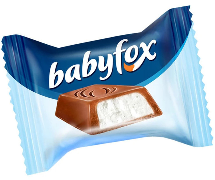 Babyfox шоколад молочный и белый с малиной