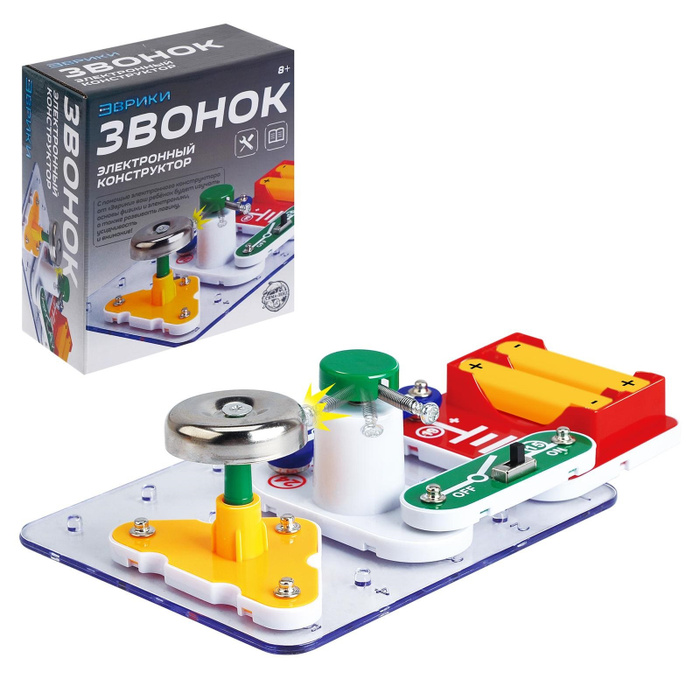 Электронный конструктор для детей Эврики "Звонок", 11 элементов, сделай ...