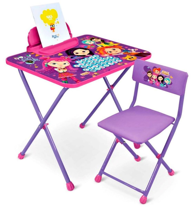 Набор мебели для детей сказочный патруль розового цвета / Стол и стул ...