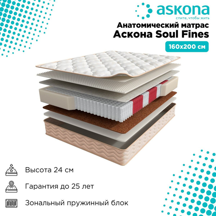 Матрас askona soul fines 160x200