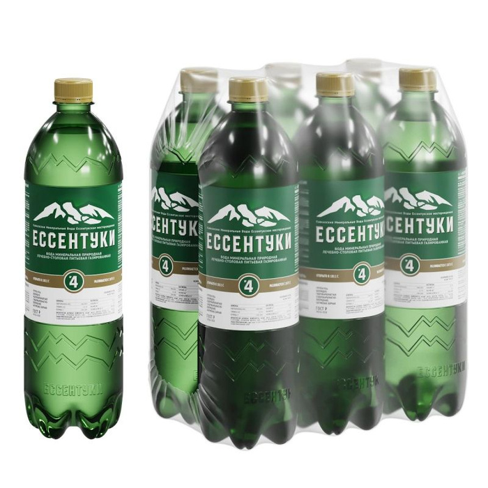 Вода минеральная Ессентуки №4 газированная 1 л х 6 шт. - купить с ...