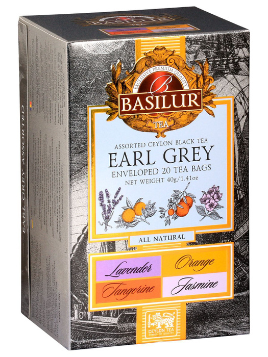 Чай черный Basilur ЭРЛ ГРЕЙ "АССОРТИ" 20 саше - купить с доставкой по ...