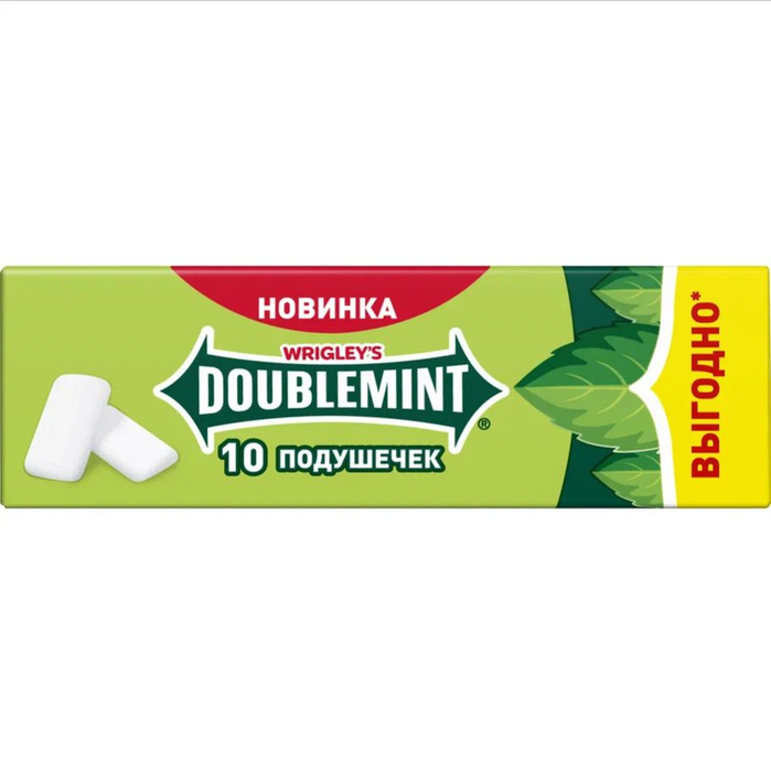 Жевательная резинка Wrigley's Doublemint мята, 14 г - купить с ...
