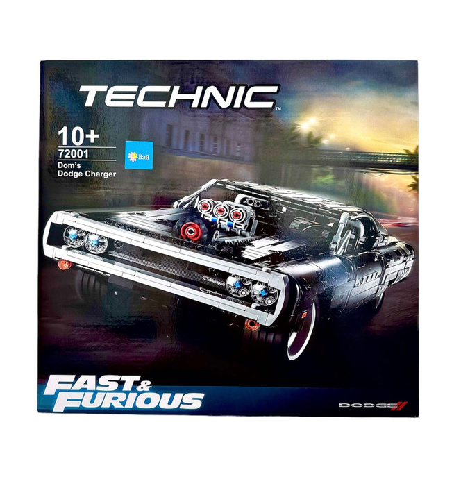 Конструктор Technic 72001 "Dodge Charger Доминика Торетто" 1077 деталей ...