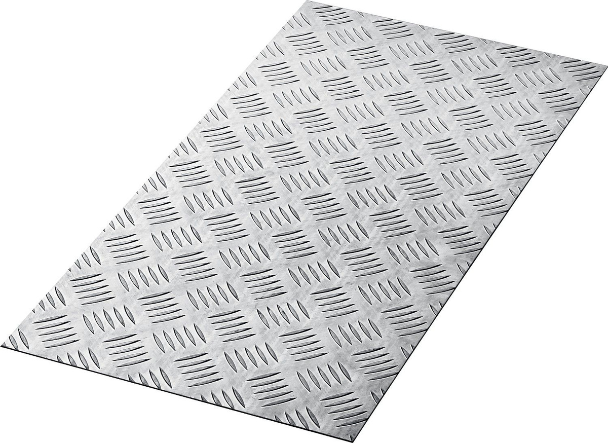 Алюминиевый рифленый лист ЗУБР Квинтет 300х600 х1.5 мм,53833