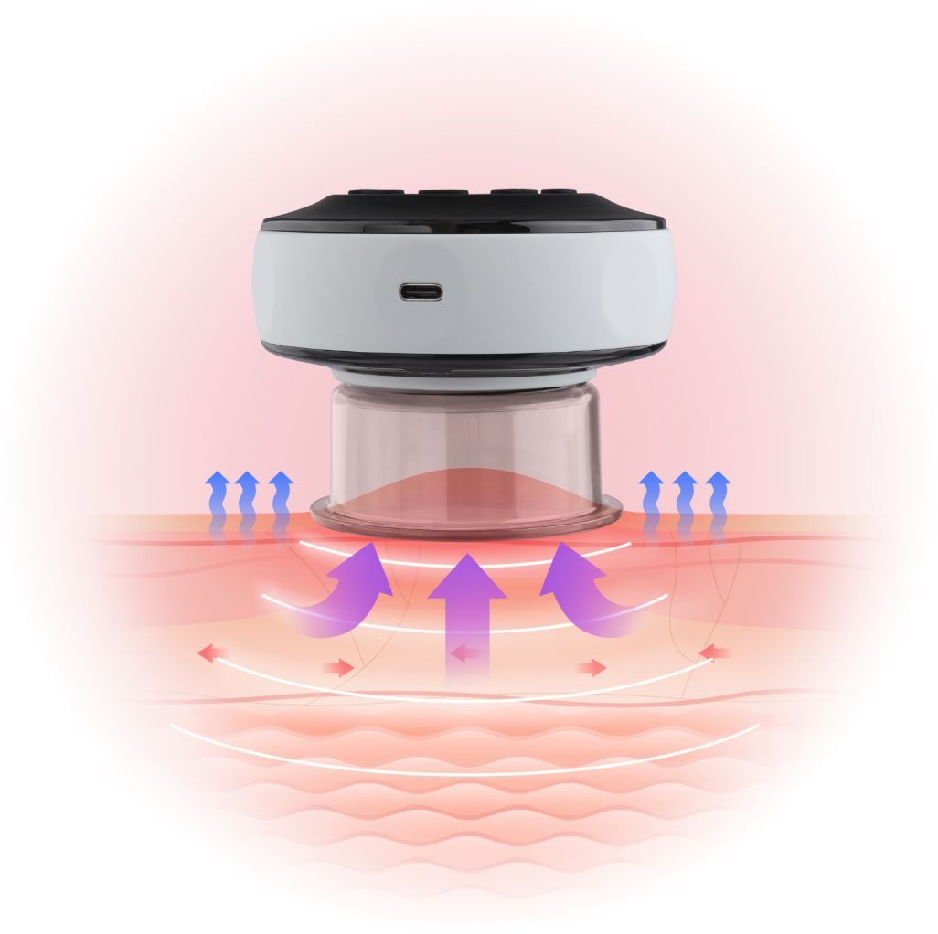 Вакуумный массажер, вакуумная электрическая массажная банка, Impulse ...