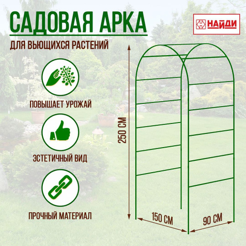 Садовая арка – красота в простоте конструкции