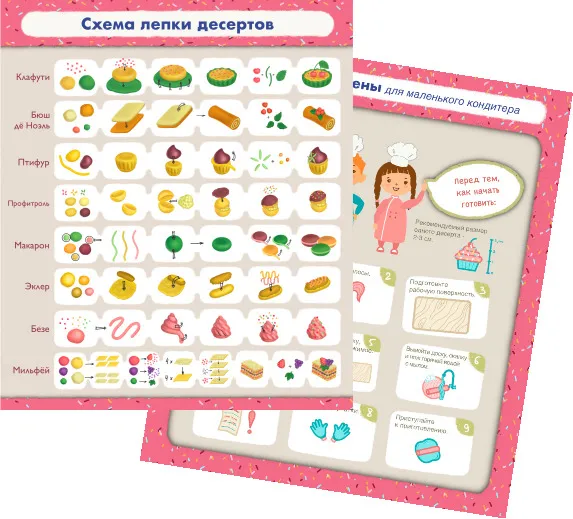 Съедобный пластилин "Слепи и съешь" набор для лепки 500 гр (кондитерская масса 350гр), 500 г, 350 г, фото 3