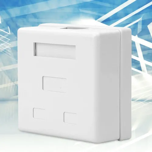 Сетевой модуль, настольный, 2 порта RJ45, Cat.6, экранированный (STP), коробка для коммутации