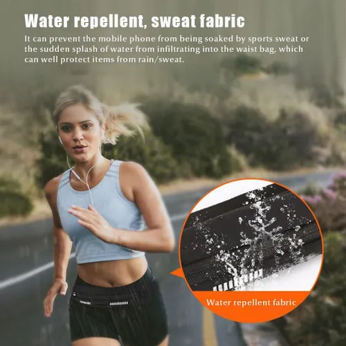 Беговой пояс, водонепроницаемый, регулируемый, спортивная поясная сумка, для телефона и ключей, руки