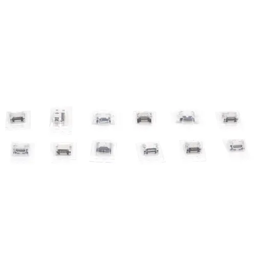 12 шт. мини-USB разъемы, нержавеющая сталь, ремонт и замена адаптера, электротехнические принадлежно