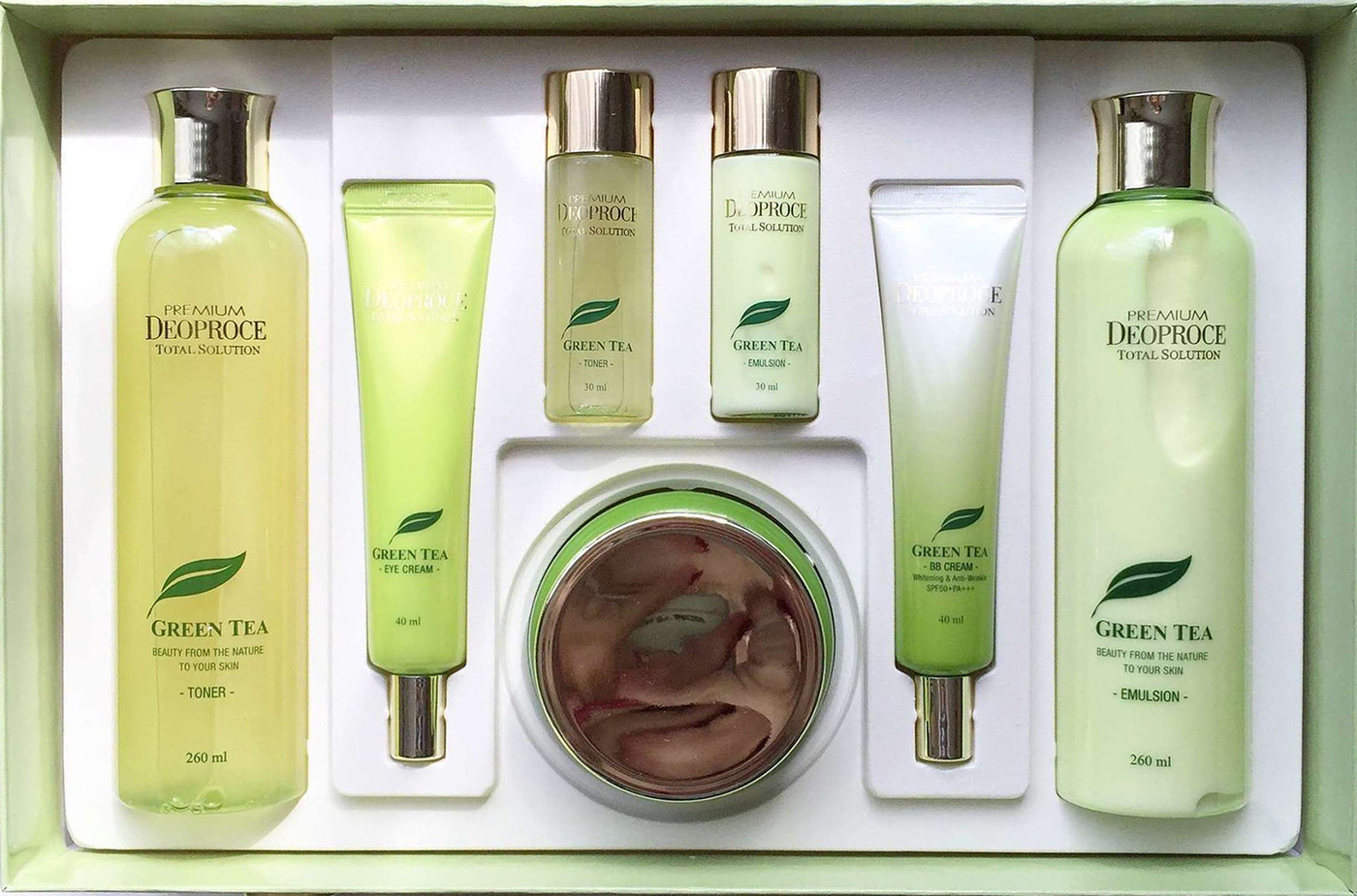 Deoproce Набор для лица с экстрактом зелёного чая Green Tea Total ...