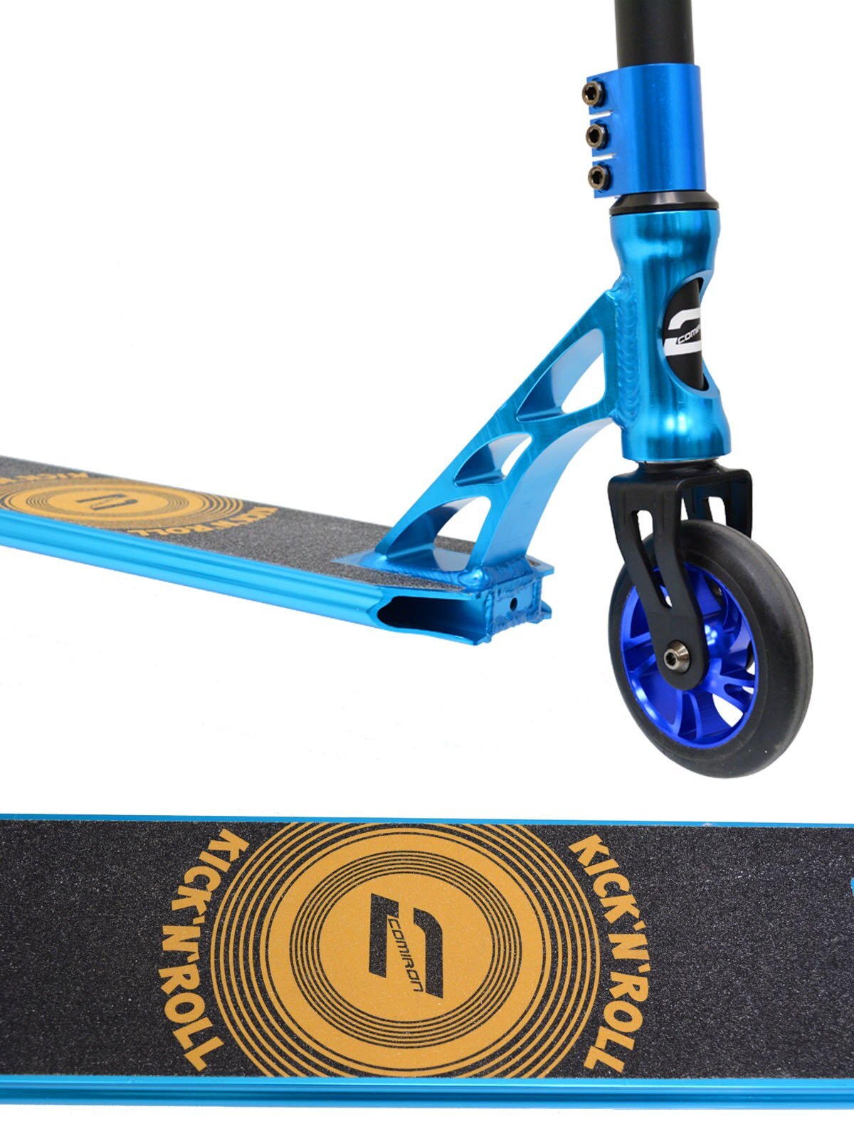 Самокат трюковый Kicknroll S00315, 2-х колесный, синий Самокат трюковый Kicknroll S00315, 2-х колесный, синий