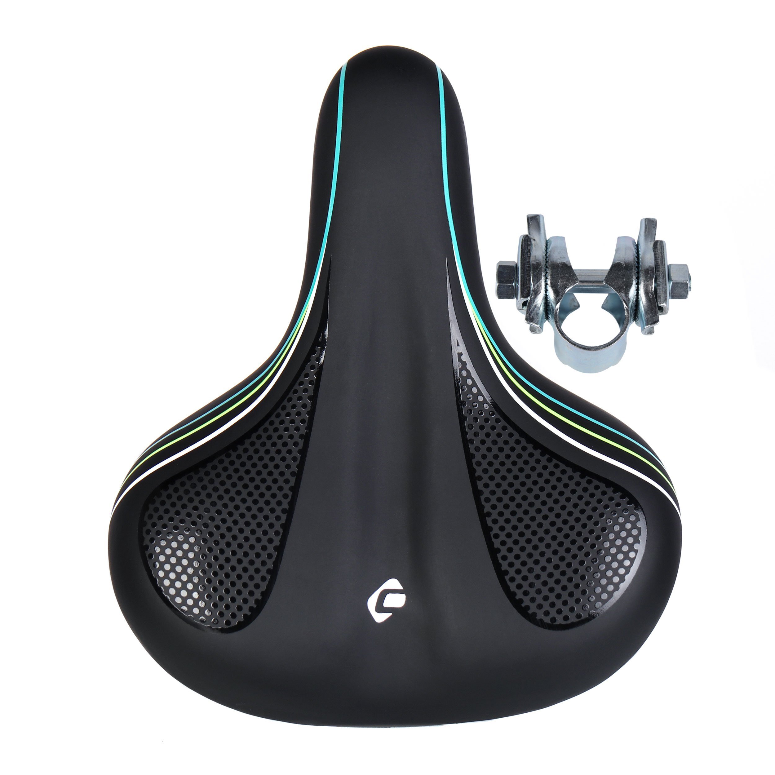 Седло велосипедное, комфортное COMIRON PRAGA C018 250x210, Технологии DW, ED Эластомер Седло велосипедное, комфортное COMIRON PRAGA C018 250x210, Технологии DW, ED Эластомер