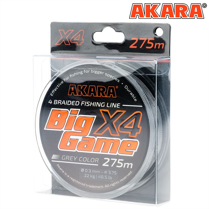 Шнур Akara Big Game Gray 275 м 0,50