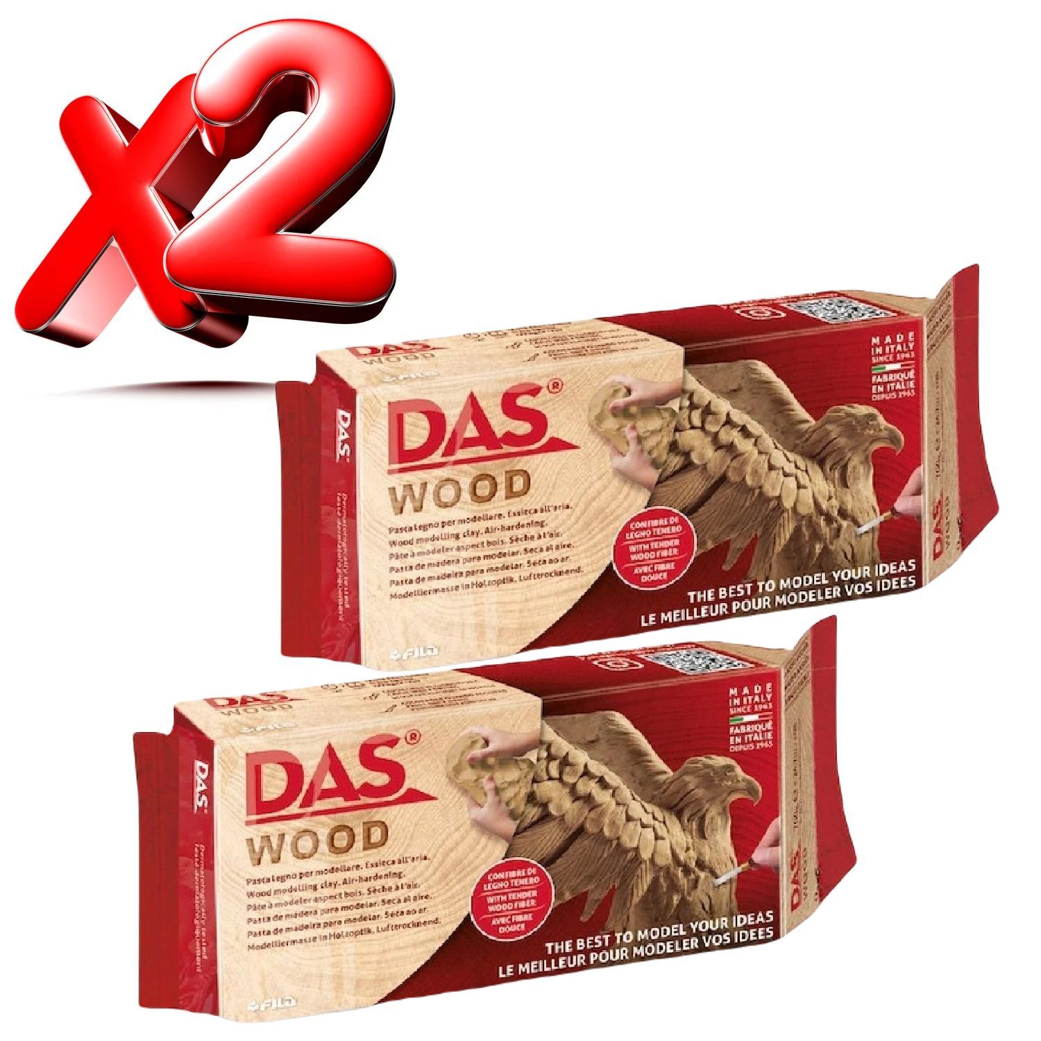 DAS Wood-терракотовая воздушно-сухая глина, нетоксичная ...