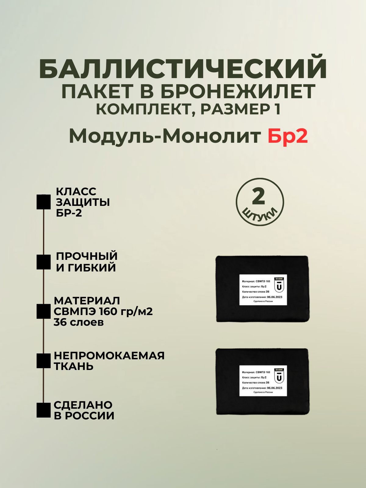 Баллистический пакет боковой Бр2 для плитника Модуль-Монолит,  противоосколочный пакет СВМПЭ, баллистика в камербанд - купить с доставкой  по выгодным ценам в интернет-магазине OZON (1252228735)