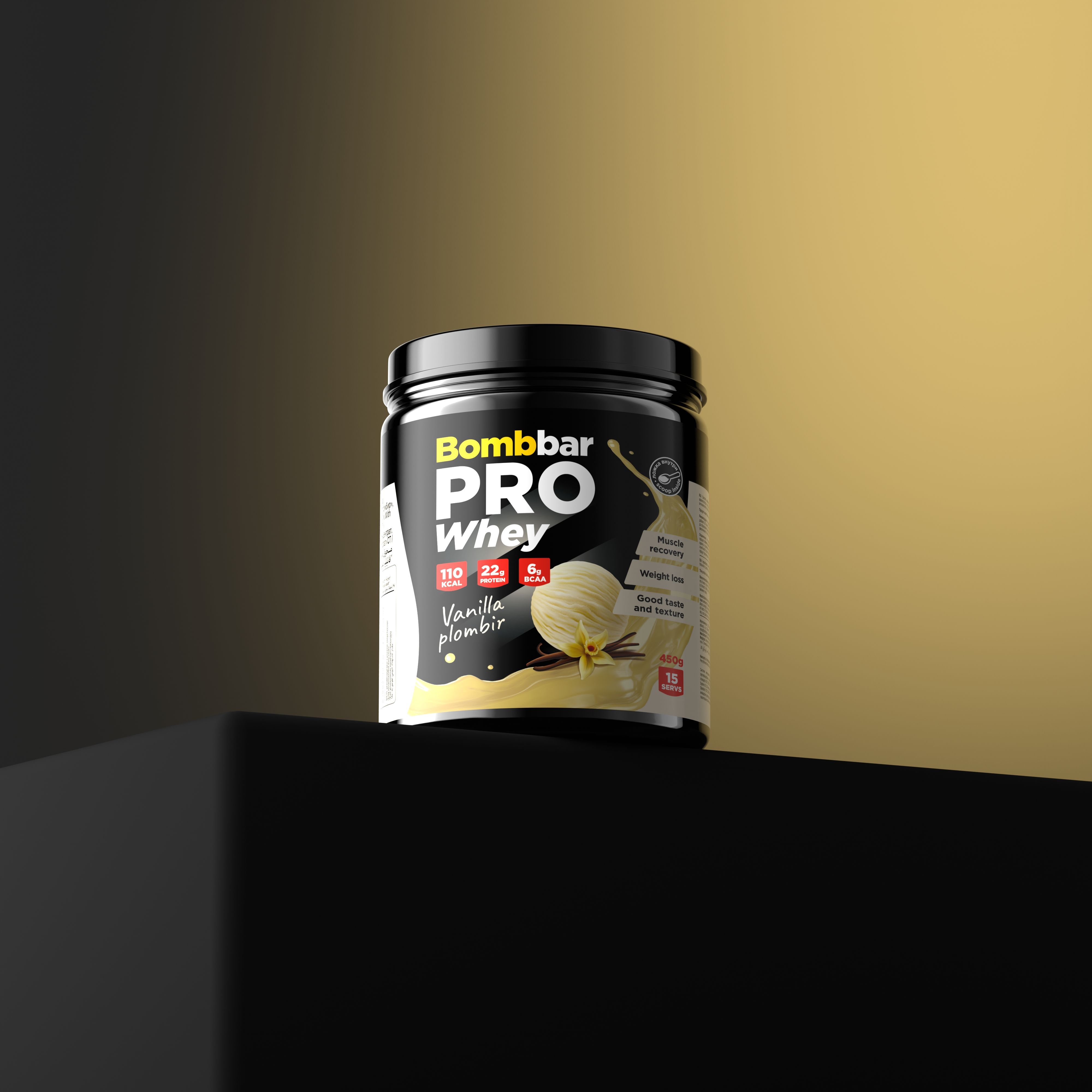 Bombbar Протеин сывороточный без сахара Whey Protein Pro "Ванильно ...