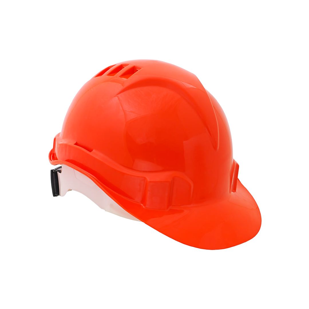 Каска защитная ЕВРОПЛАСТ оранжевая с храповым механизмом - купить в ...