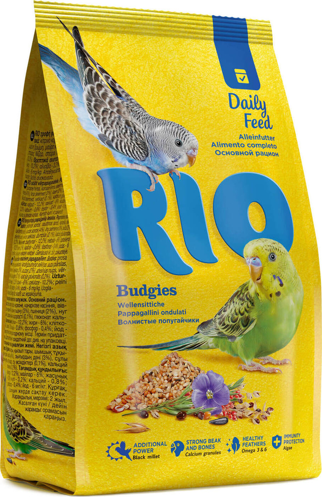 Rio Daily Feed Budgies / Корм Рио для волнистых попугайчиков Основной рацион 500 г  #1