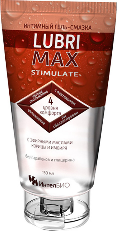 Возбуждающий интимный гель-смазка на водной основе Lubrimax Stimulate - 75 мл., ИнтелБИО,  #1