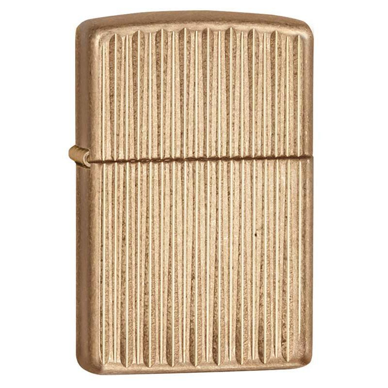 Зажигалка ZIPPO бензиновая Armor Tumbled Brass #1