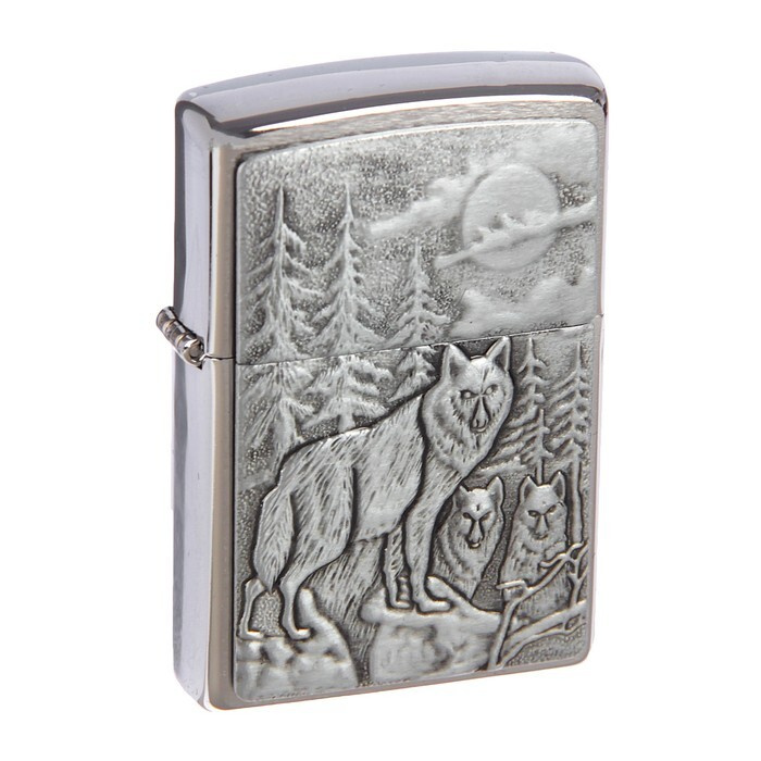 Зажигалка ZIPPO бензиновая Classic Brushed Chrome #1