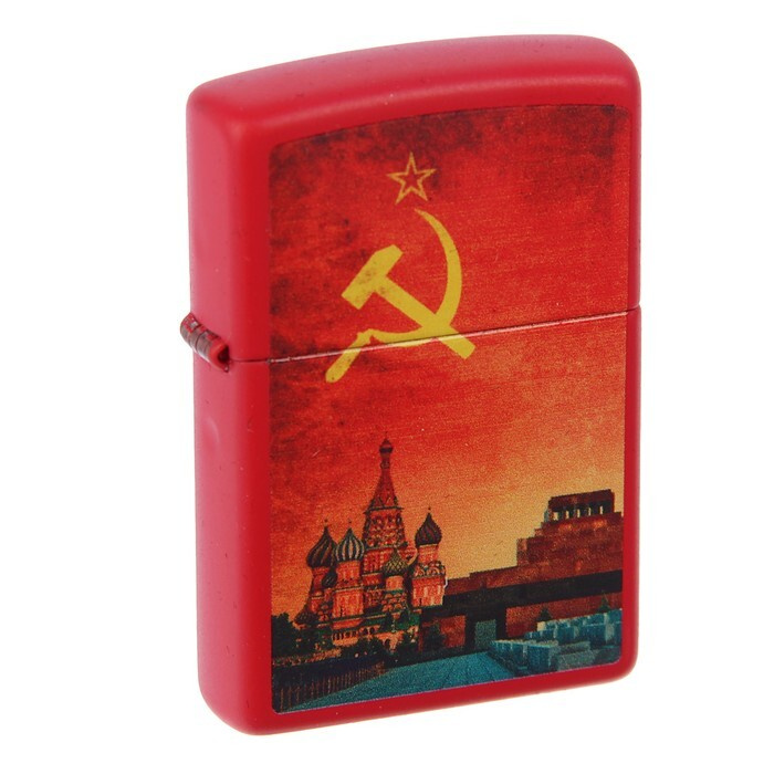 Зажигалка бензиновая ZIPPO Москва Red Matte #1