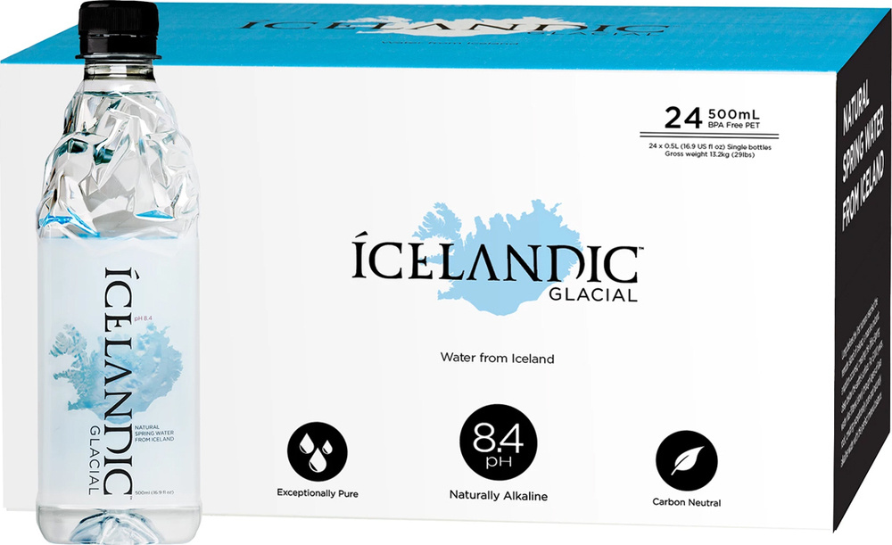 Icelandic Glacial Вода Питьевая Негазированная 500мл. 24шт #1