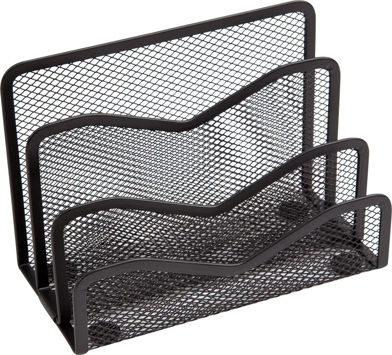 Подставка для бумаг и писем металлическая Berlingo Steel&Style, черная ...